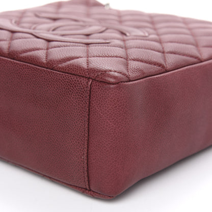Chanel Caviar Quilted Petit Shopping Tote PST Burgundy 10 of 12