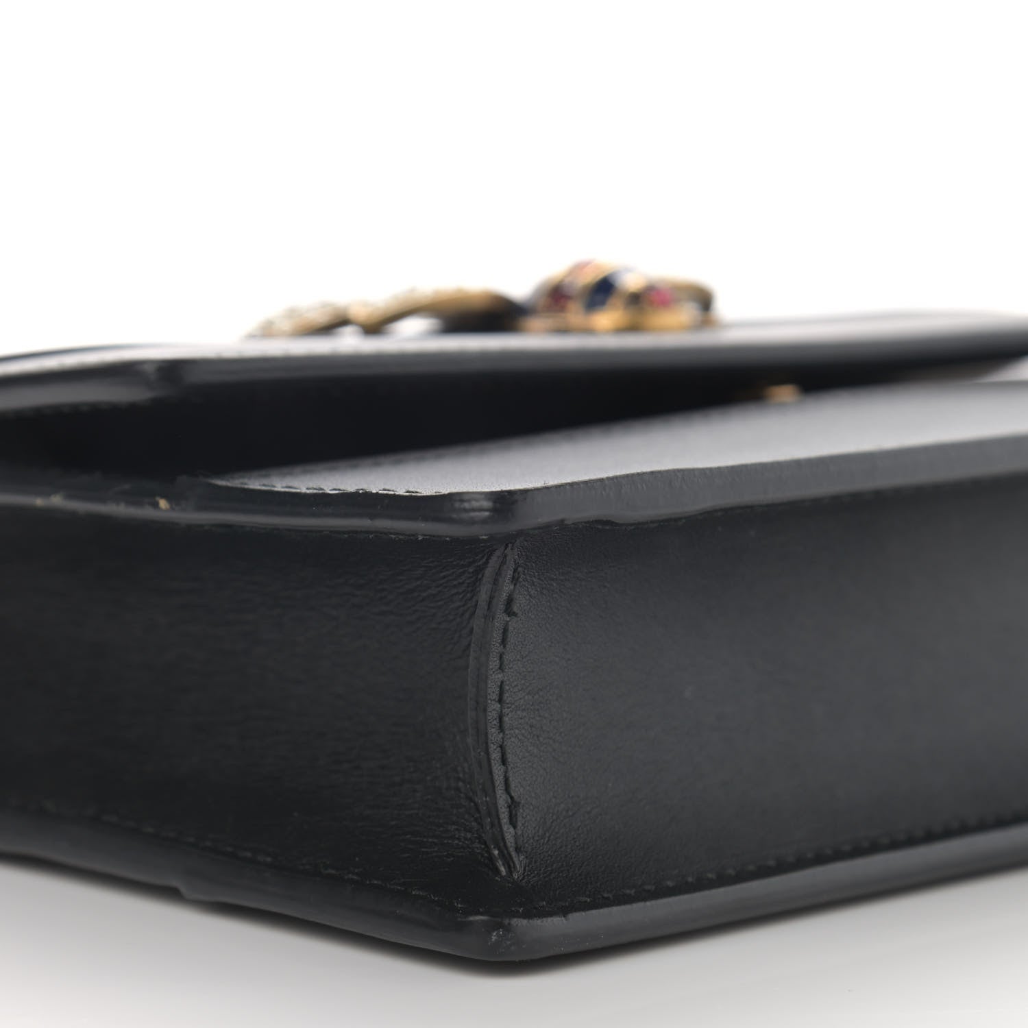Gucci Calfskin Queen Margaret Chain Wallet Black 8 of 15