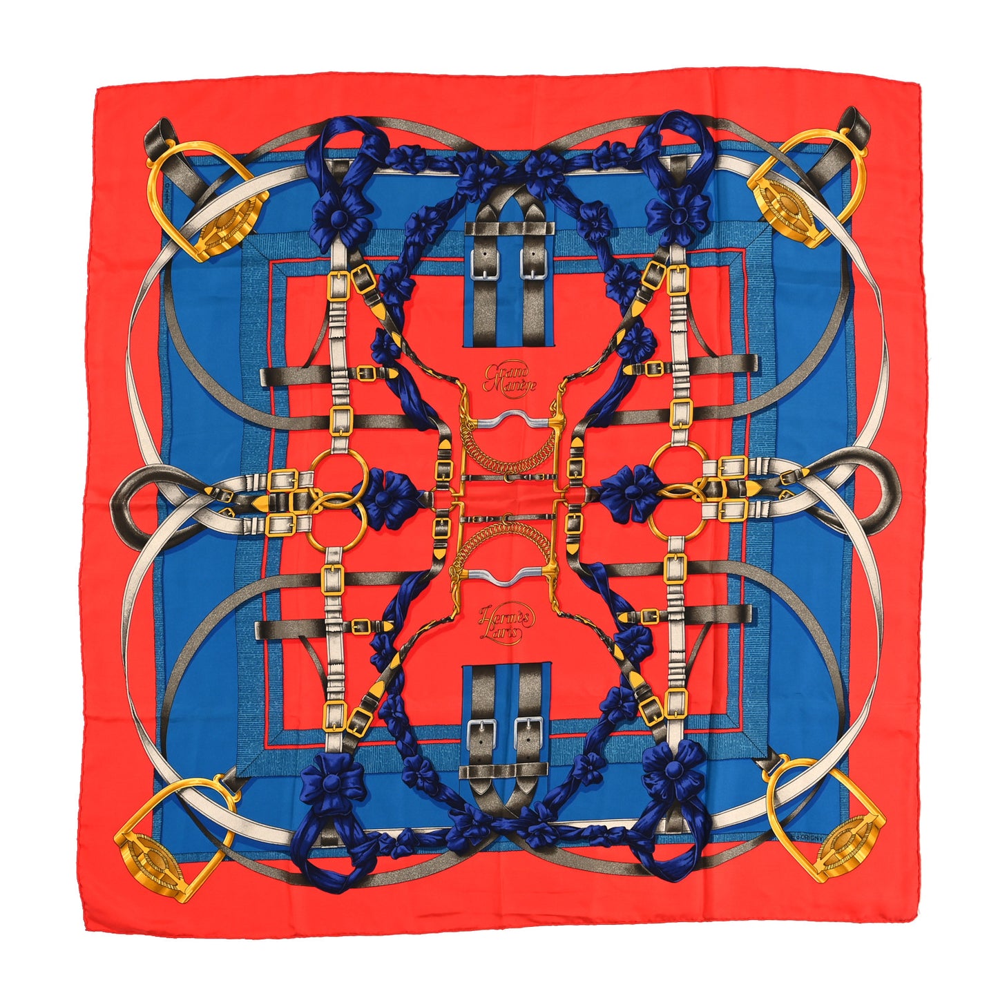 Silk Grand Manege Detail Scarf 90