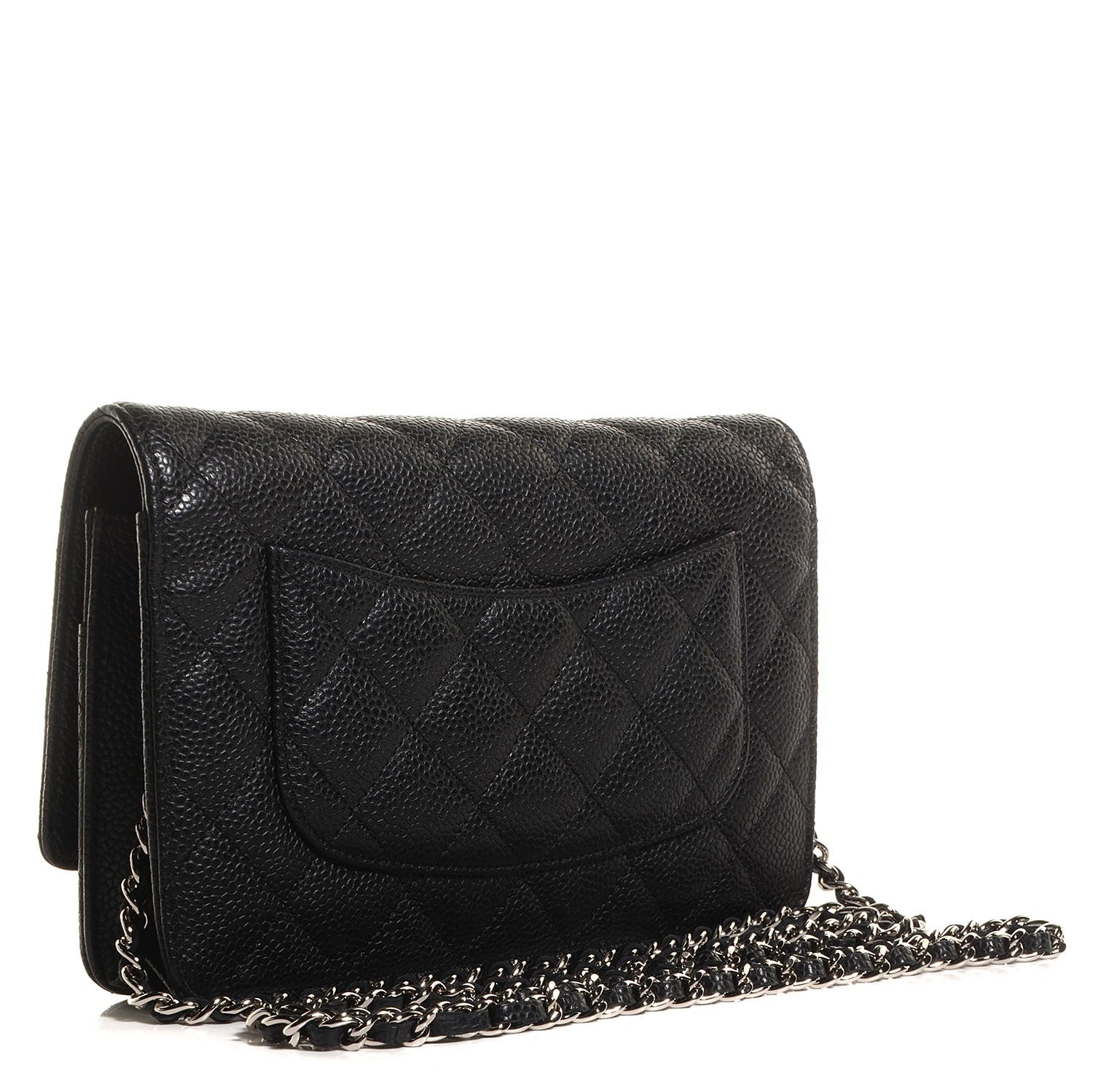 Chanel Caviar Quilted Wallet On Chain WOC Black 3 of 8
