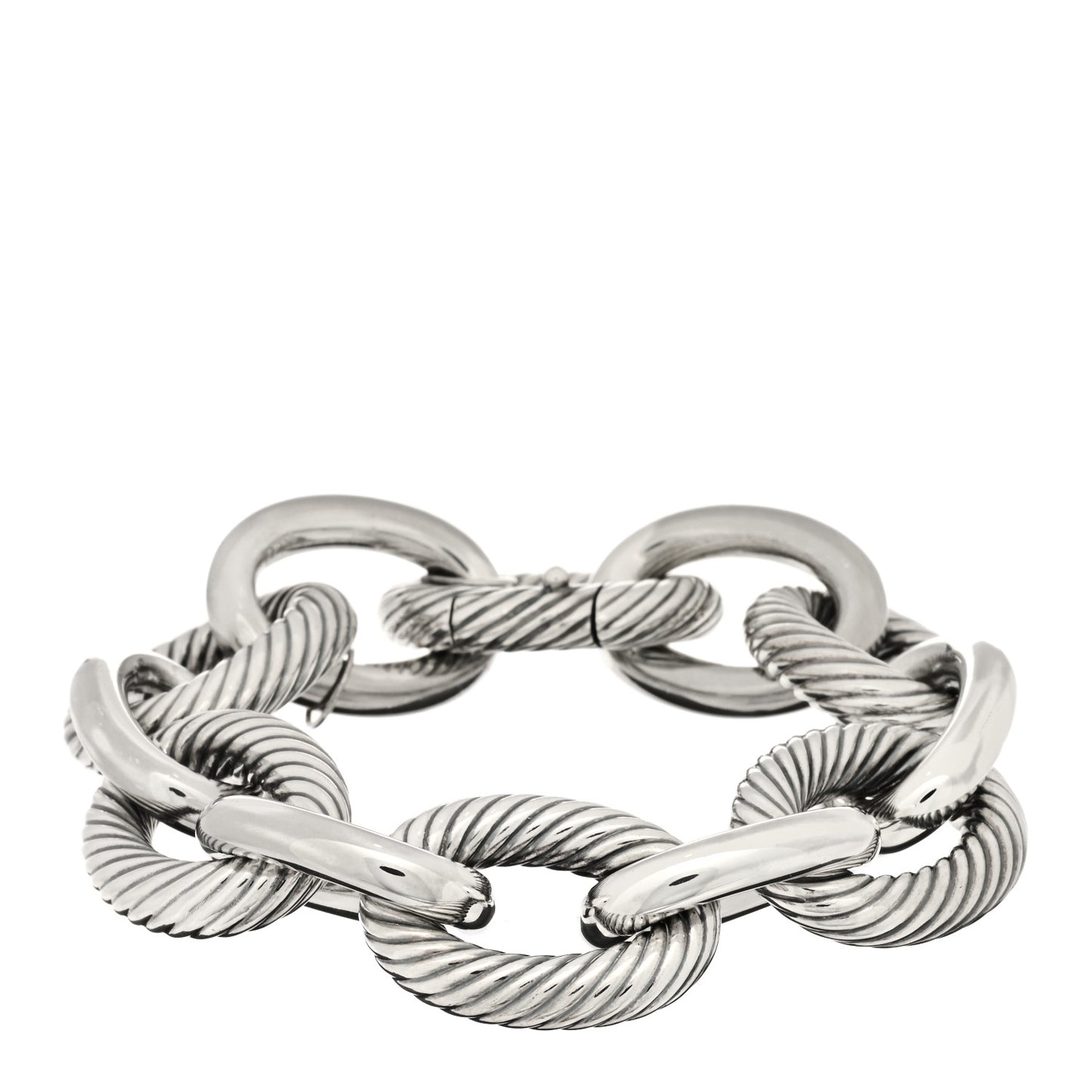 Sterling Silver 22mm Oval Link Bracelet