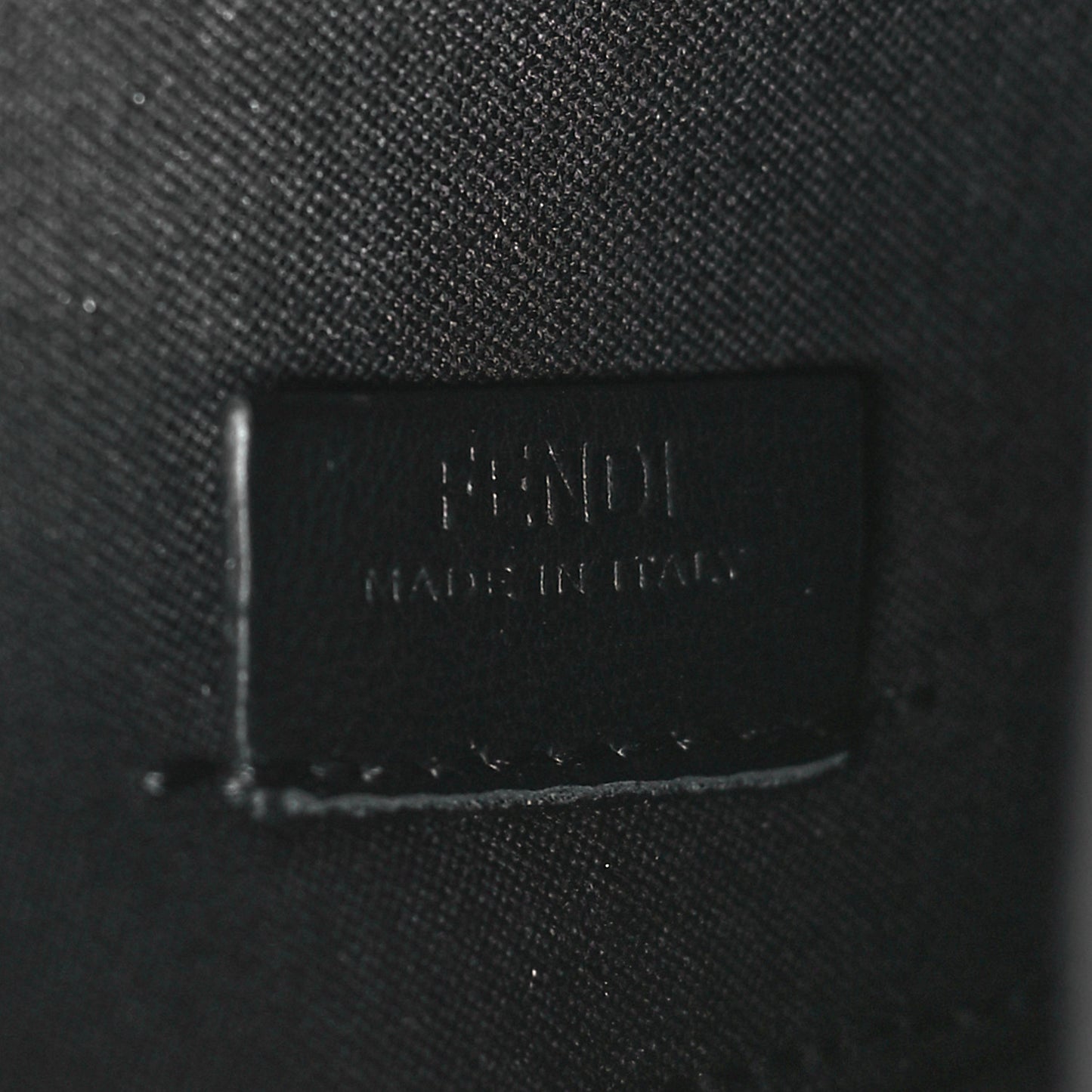 Vitello Grace Matte Fendigraphy Wallet On Chain Black