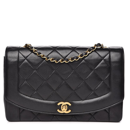 Chanel Lambskin Quilted Medium Single Flap Black 1 of 16