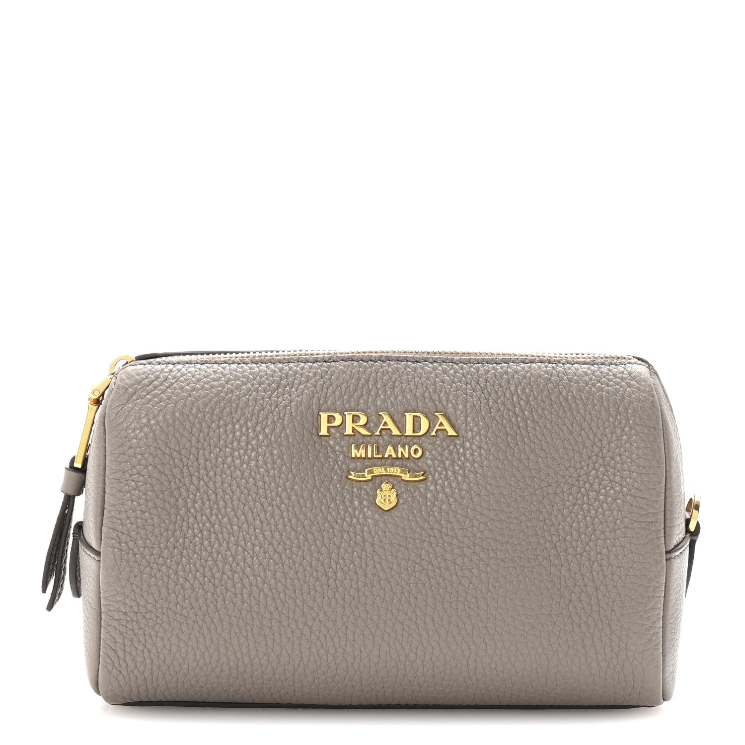 Prada Vitello Daino Cosmetic Pouch Argilla 1 of 6