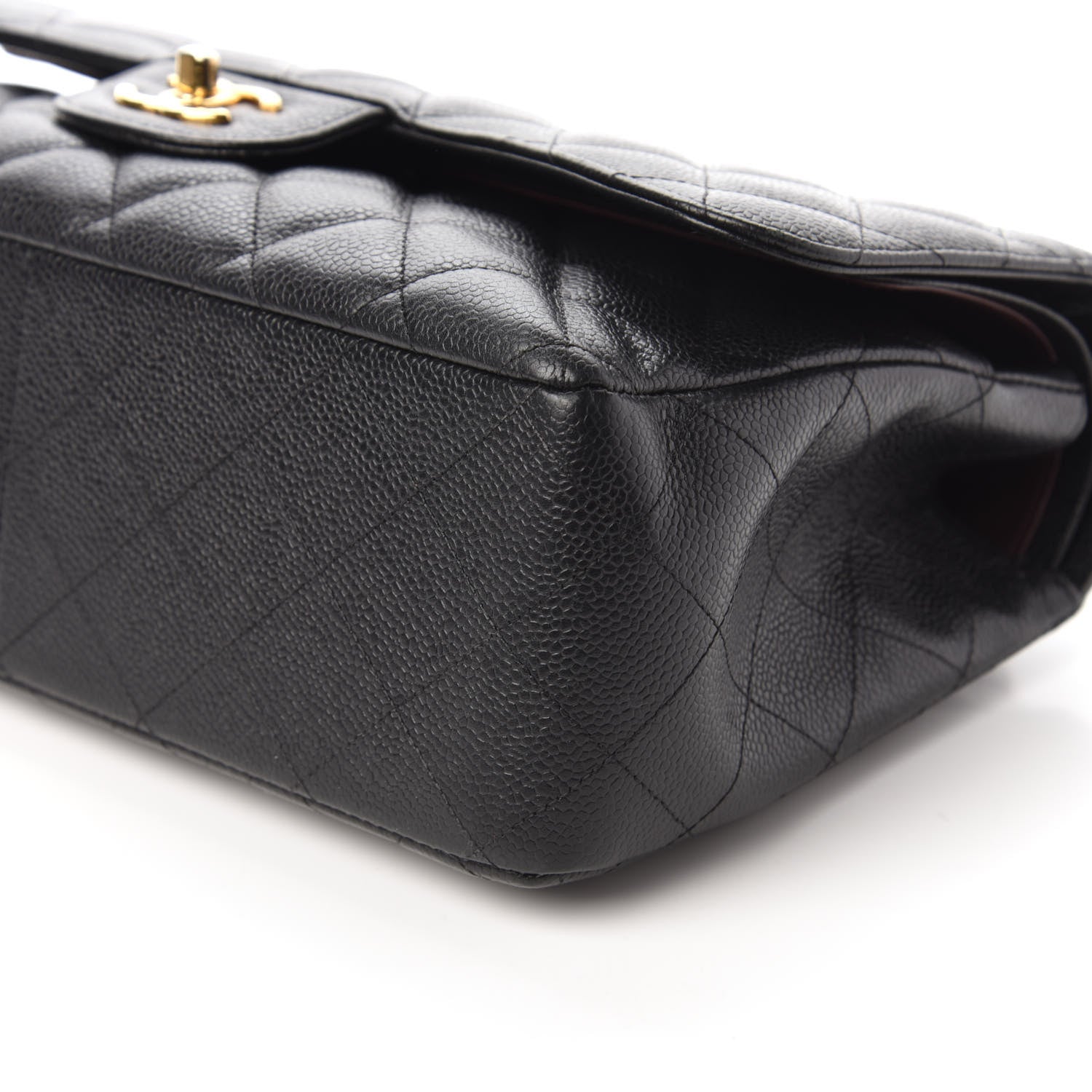 Chanel Caviar Quilted Jumbo Double Flap Black 7 of 10