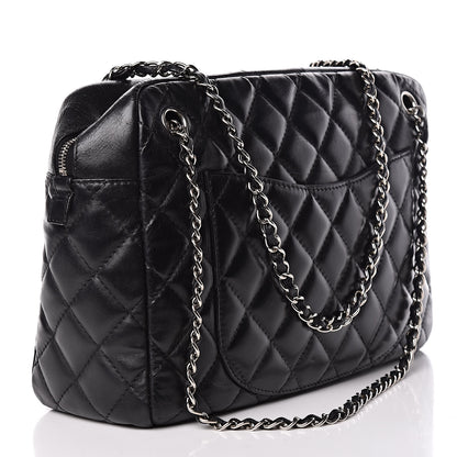 Chanel Lambskin Quilted Large Camera Case Black 4 of 17