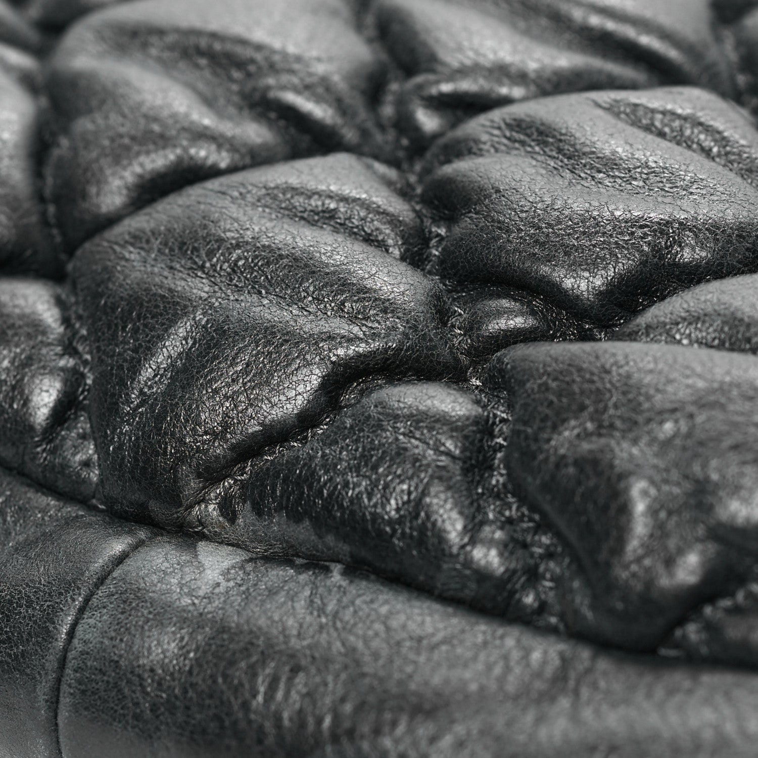 Chanel Iridescent Calfskin Bubble Quilt Hobo Black 9 of 9