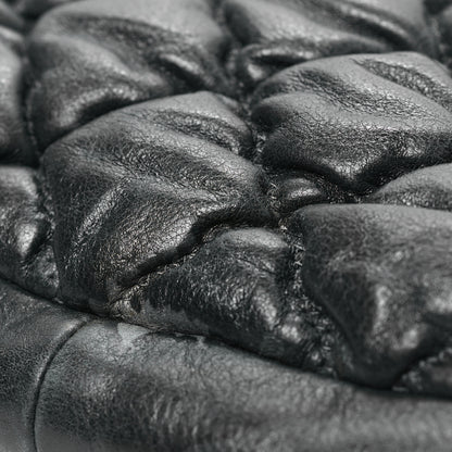 Chanel Iridescent Calfskin Bubble Quilt Hobo Black 9 of 9