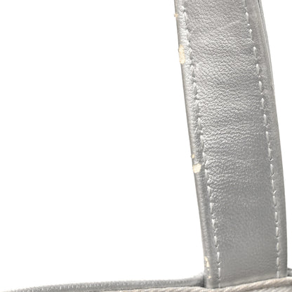 Telfar Metallic Vegan Leather Medium Shopping Bag Silver 12 of 12