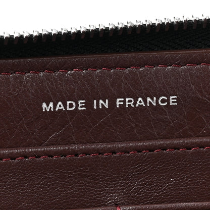 Chanel Lambskin Quilted Large Gusset Zip Around Wallet Black 9 of 18
