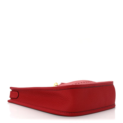 Hermes Taurillon Clemence Evelyne TPM Rouge Garance 4 of 8