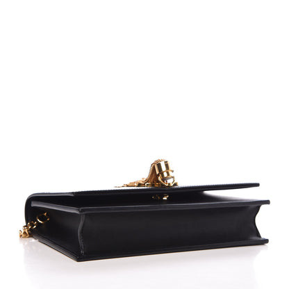 Saint Laurent Smooth Calfskin Classic Monogram Kate Tassel Chain Wallet Black 4 of 6