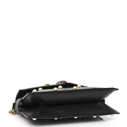 Gucci Nappa Pearl Studded Mini Queen Margaret Broadway Shoulder Bag Black 4 of 10