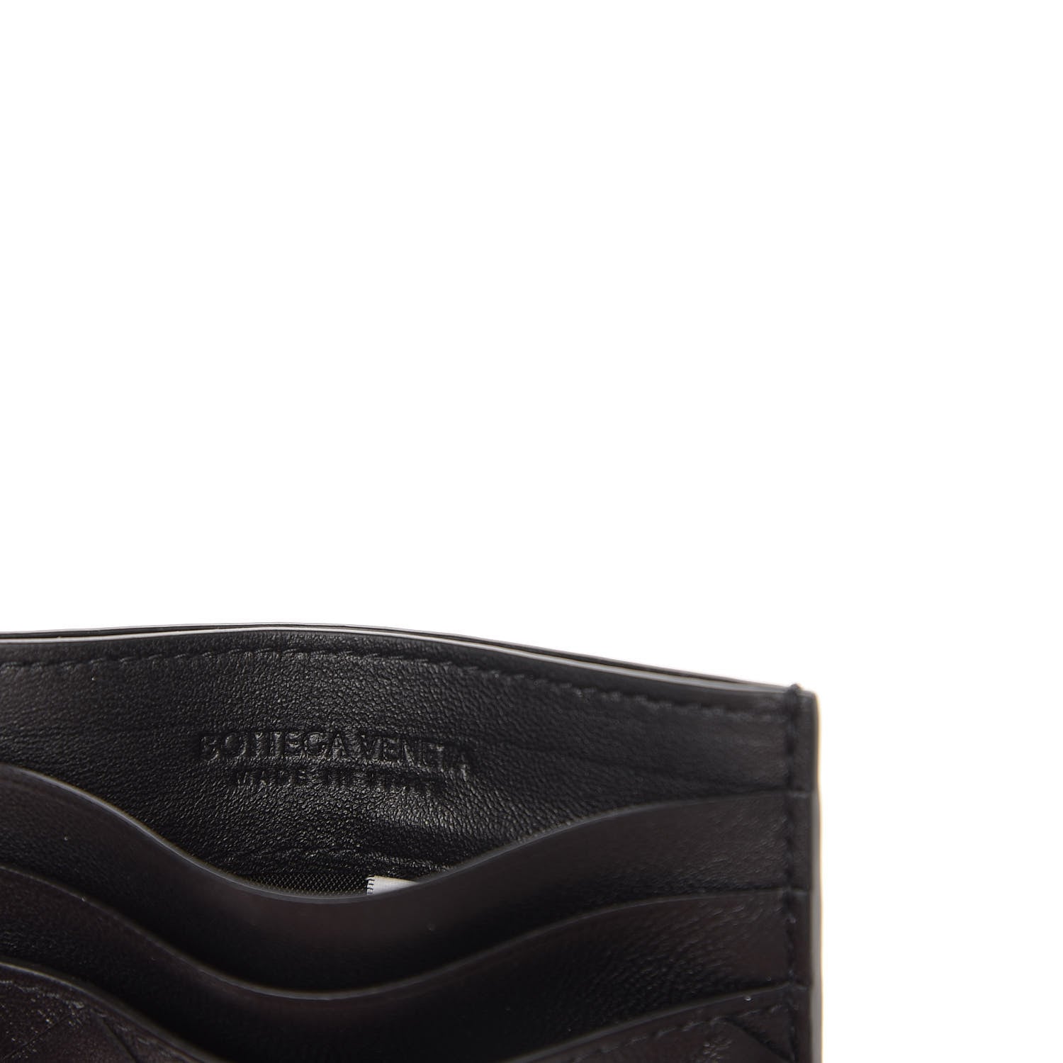 Bottega Veneta Nappa Intrecciato Card Holder Black 6 of 9