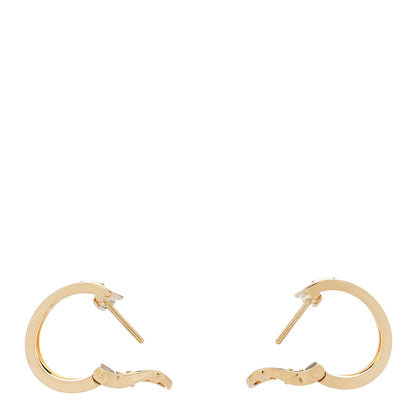 Cartier 18K Yellow Gold 5.5mm LOVE French Clip Hoop Earrings 3 of 4