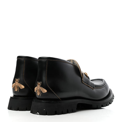 Gucci Cordovan Lux Mens Harald Horsebit Ankle Boots 9 Black 4 of 8