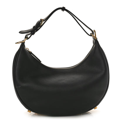 Fendi Vitello Grace Matte Small Fendigraphy Hobo Bag Black 1 of 8