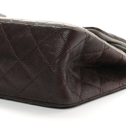 Chanel Caviar Iridescent Calfskin 2.55 Reissue 226 Flap Brown Grey 9 of 9
