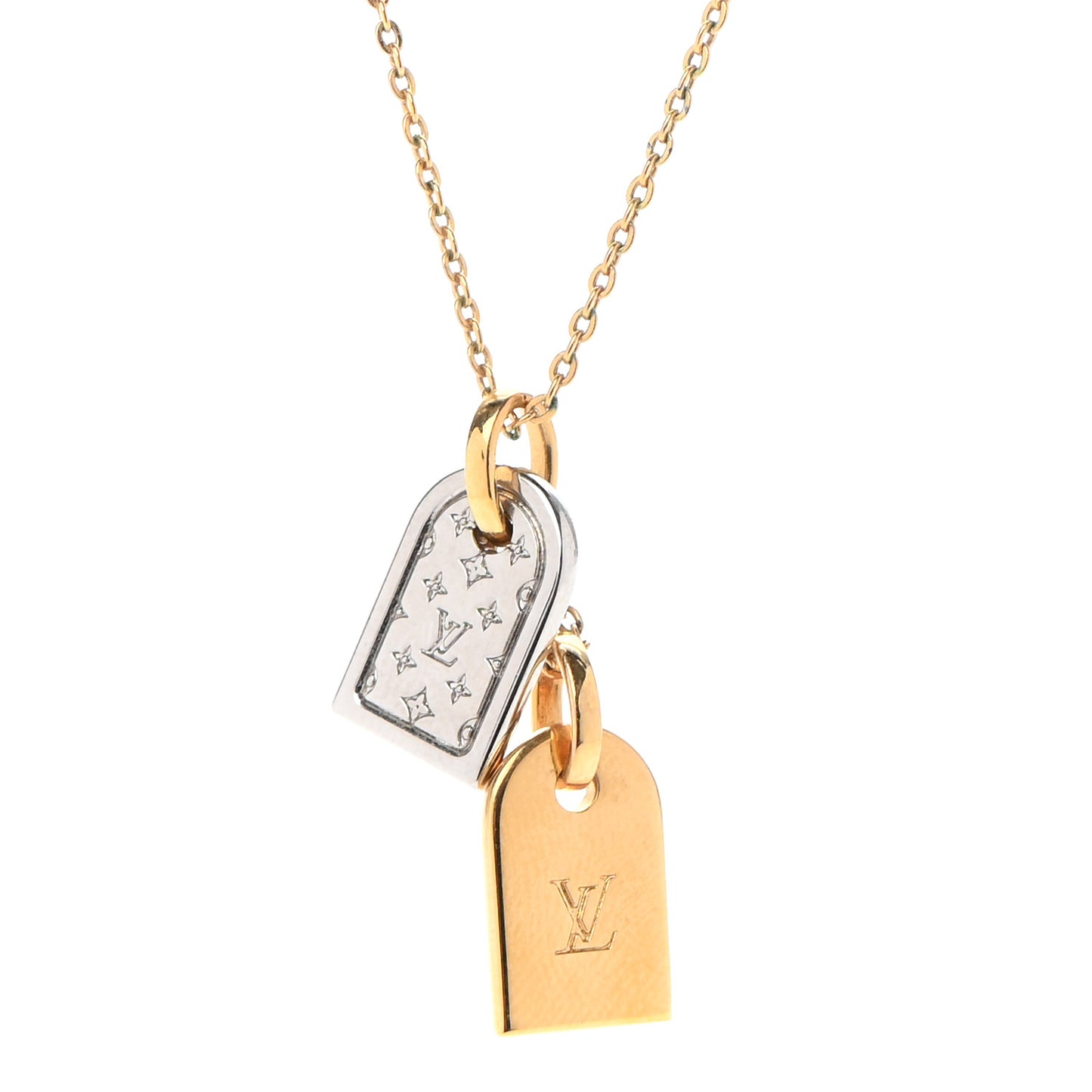 Nanogram Name Tag Necklace Gold