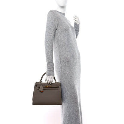 Hermes Epsom Kelly Sellier 28 Etoupe 2 of 14