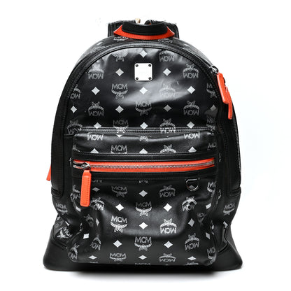 MCM Visetos Reflective Nylon Medium Resnick Backpack Black 1 of 12