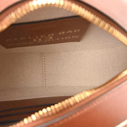Valentino Garavani Canvas Calfskin Atelier 03 Rose Edition Round Crossbody Bag Natural 5 of 10