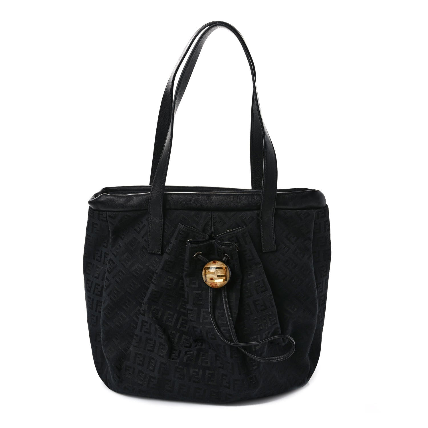 Fendi Zucchino Tote Tobacco Black 1 of 9