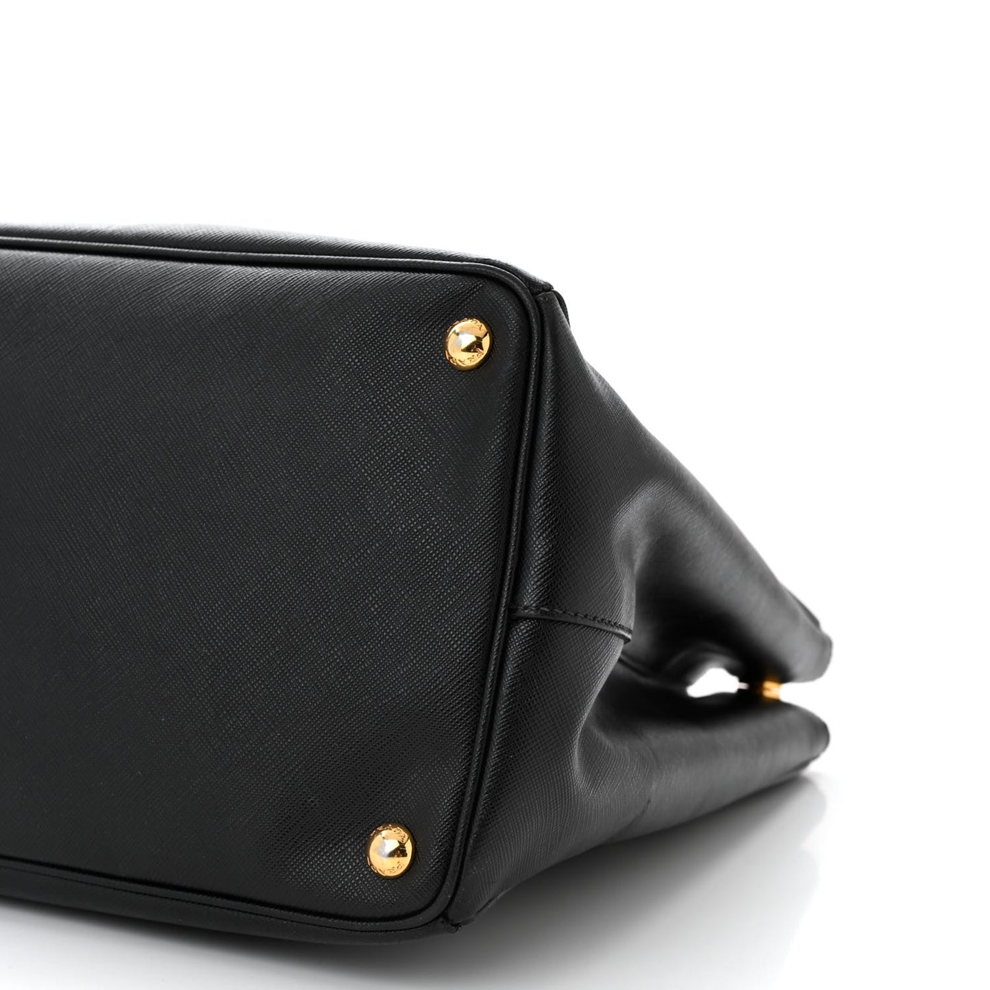 Saffiano Lux Extra Large Galleria Double Zip Tote Black