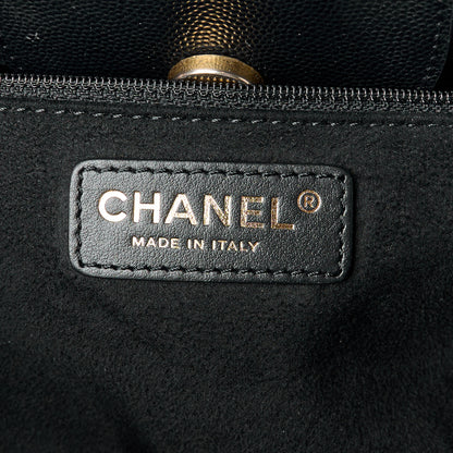 Chanel Caviar Small Studded Deauville Tote Black 7 of 15
