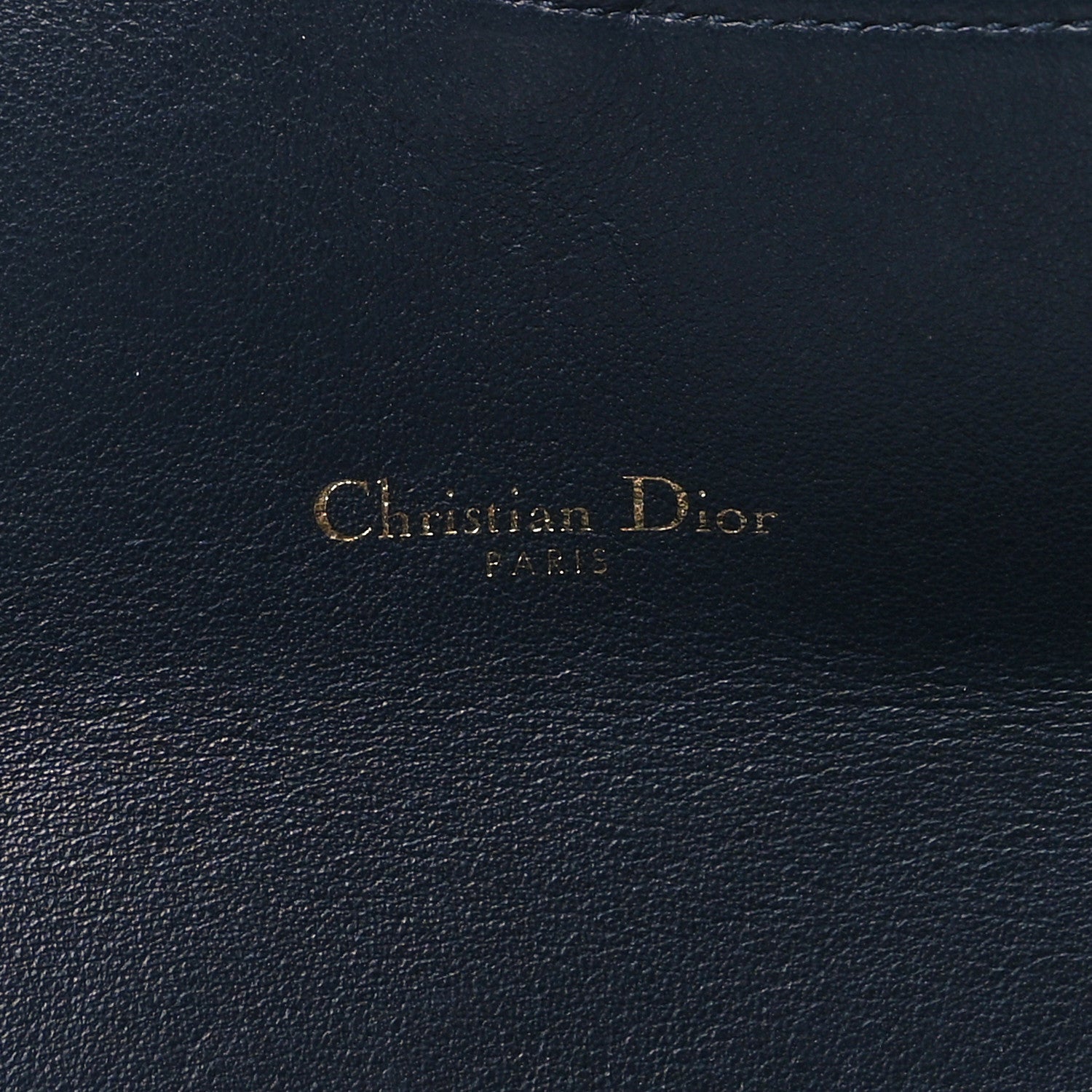 Christian Dior Oblique Saddle Chain Long Wallet Blue 6 of 10