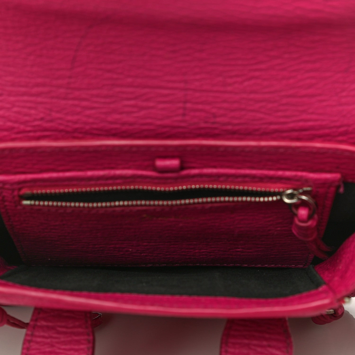 3.1 Phillip Lim Textured Calfskin Mini Pashli Satchel Fuschia 5 of 34