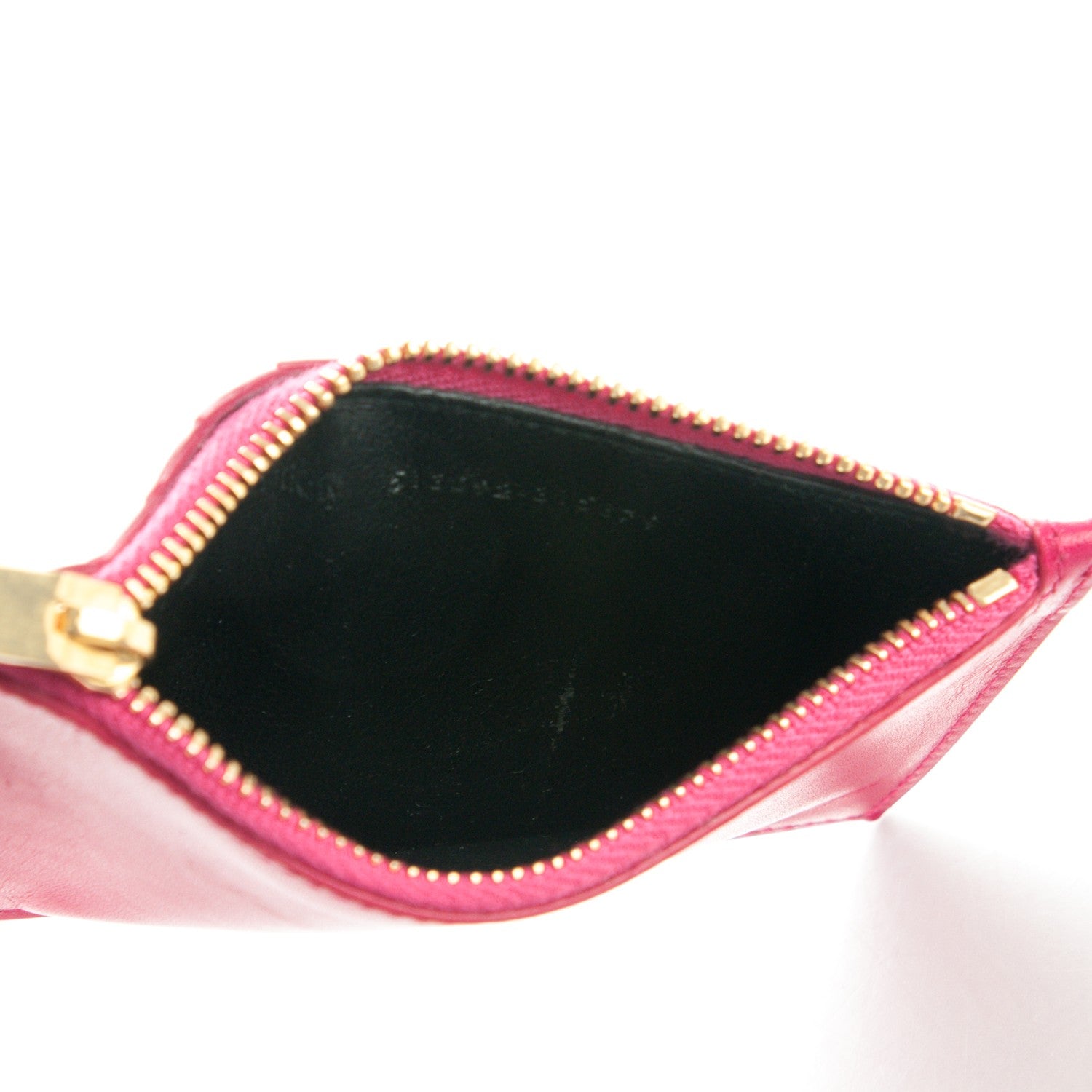 Saint Laurent Calfskin 5 Fragments Zip Pouch Card Holder Lipstick Fuchsia 5 of 8