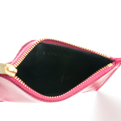 Saint Laurent Calfskin 5 Fragments Zip Pouch Card Holder Lipstick Fuchsia 5 of 8