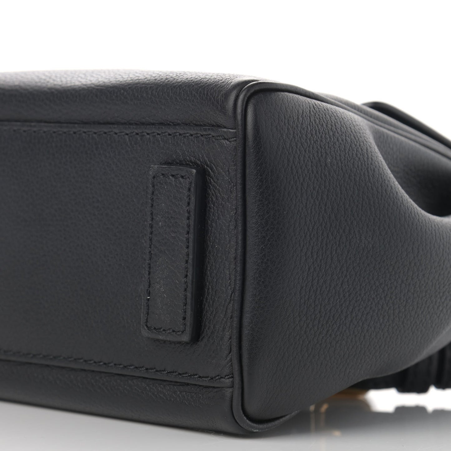 Grained Calfskin Small La Medusa Top Handle Bag Black