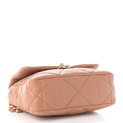 Chanel Lambskin Quilted Medium Chanel 19 Flap Brown 4 of 9