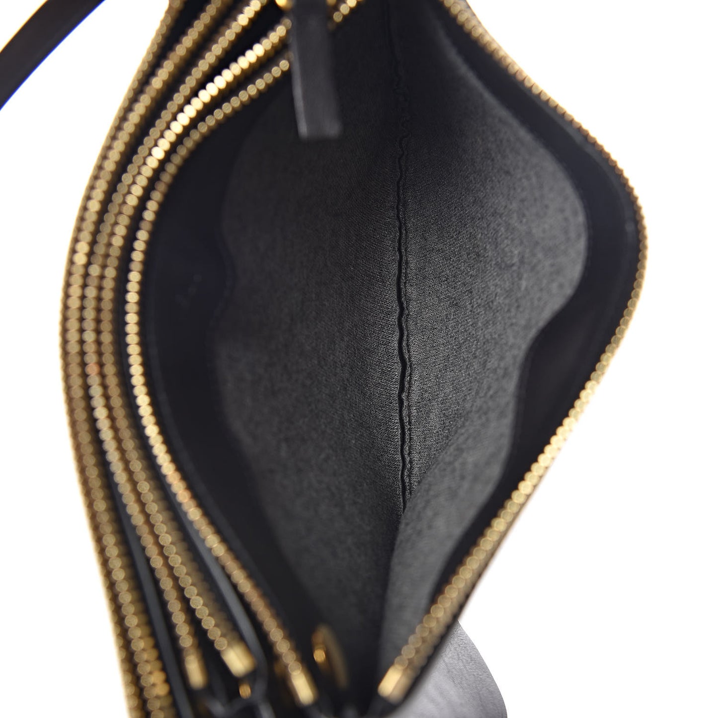 Lambskin Small Trio Crossbody Bag Black