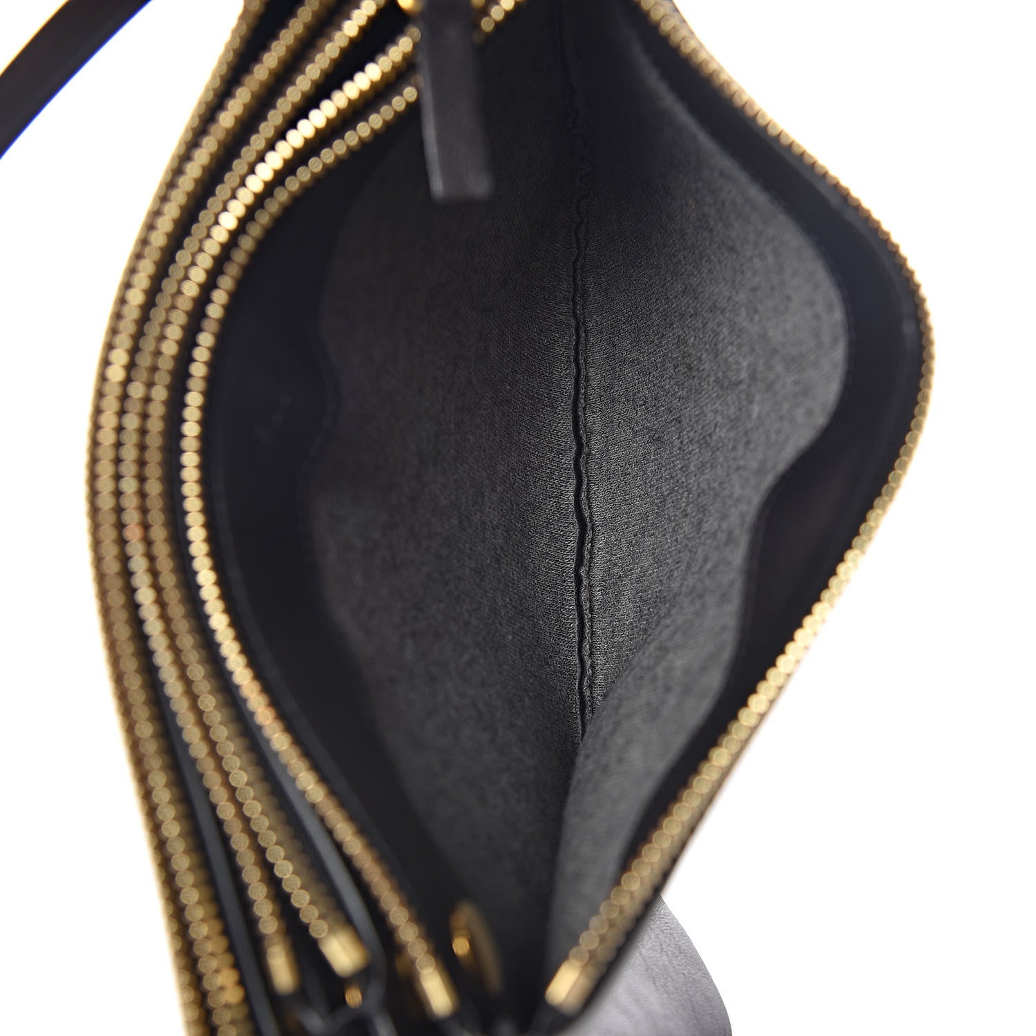 Celine Lambskin Small Trio Crossbody Bag Black 9 of 14