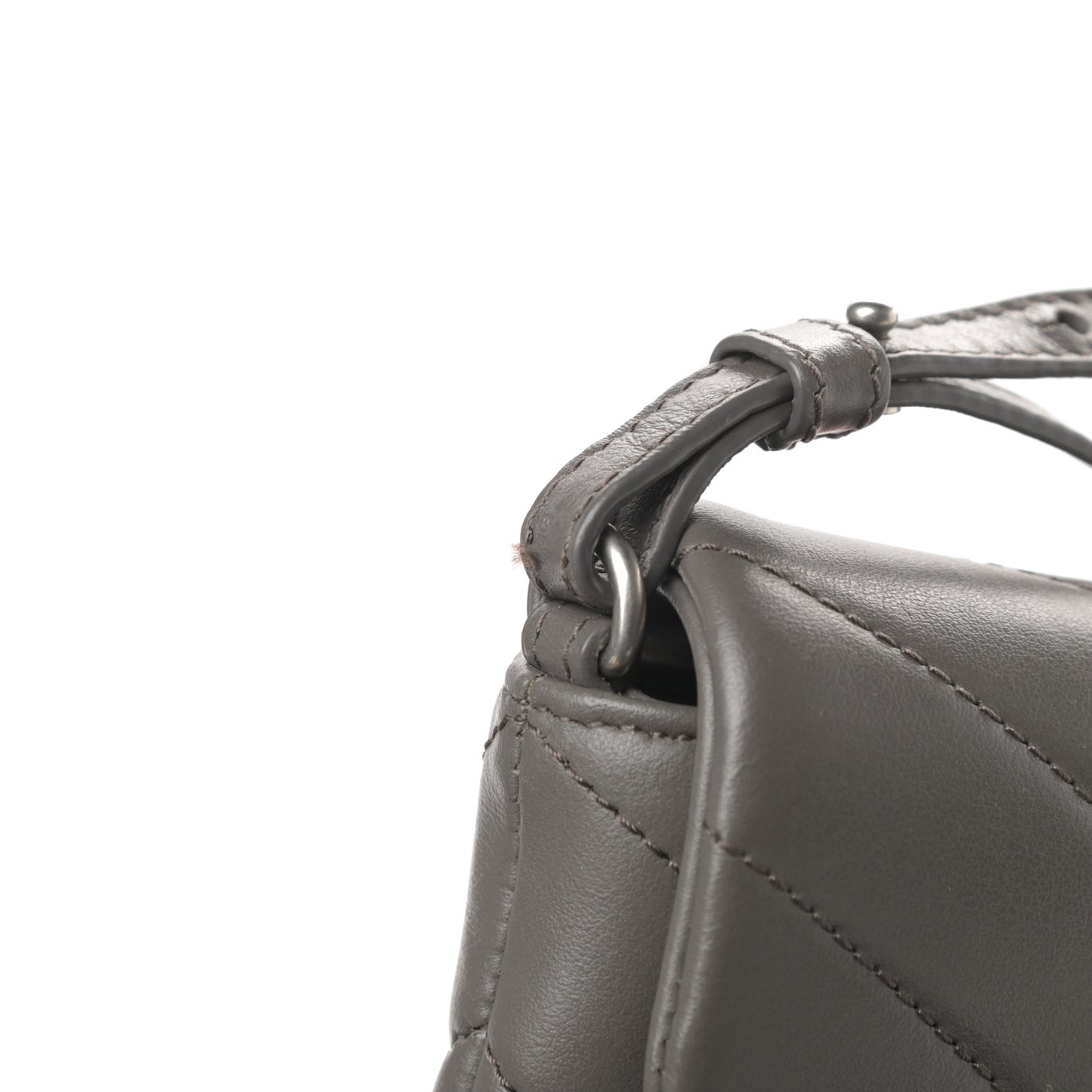 Calfskin Y Quilted Monogram Loulou Flap Bag Earth