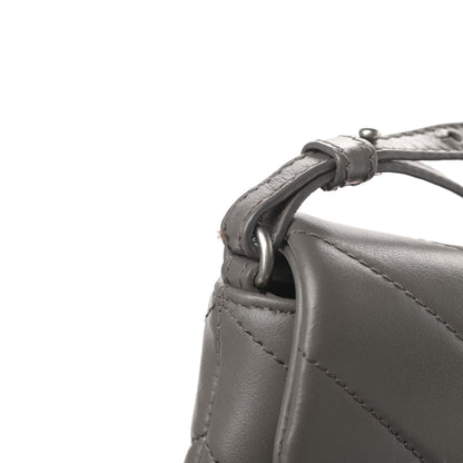 Saint Laurent Calfskin Y Quilted Monogram Loulou Flap Bag Earth 13 of 14