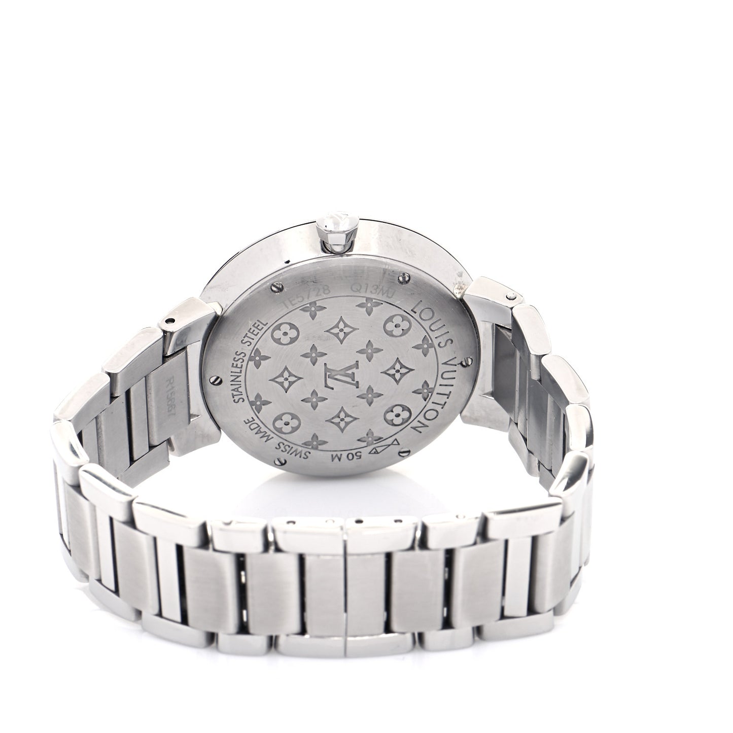 Stainless Steel Diamond 33mm Tambour Slim Quartz Watch