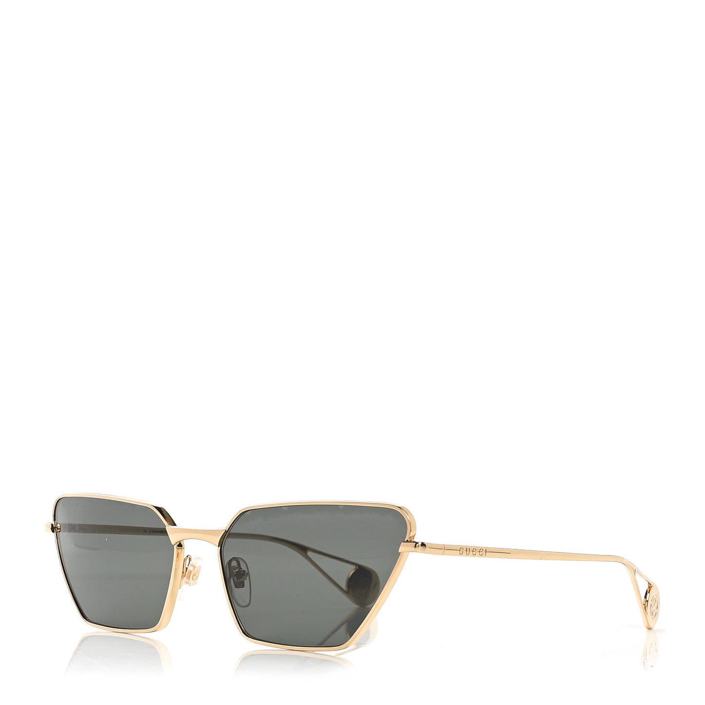 Rectangular Sunglasses GG0538S Gold Black