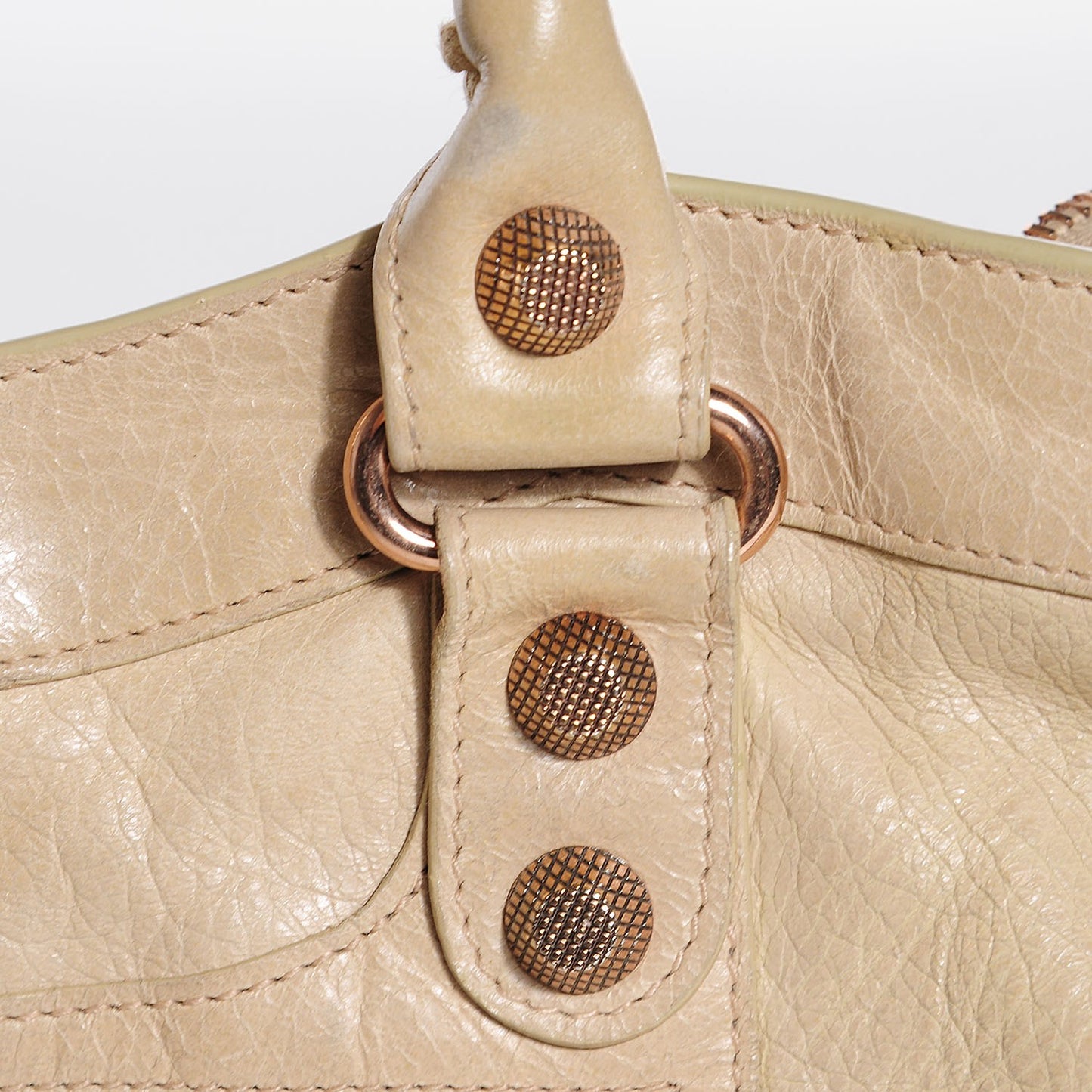 Agneau Giant 12 Rose Gold Hardware Town Praline