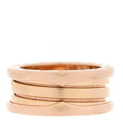 Bulgari 18K Rose Gold B.Zero1 Three-Band Ring 51 5.75 1 of 5