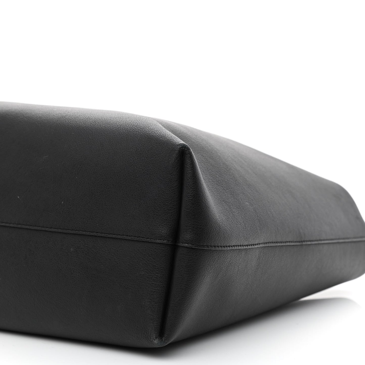 Calfskin Large Shopping Tote Black