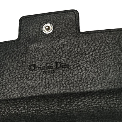 Christian Dior Monogram Flap Wallet Black 14 of 17