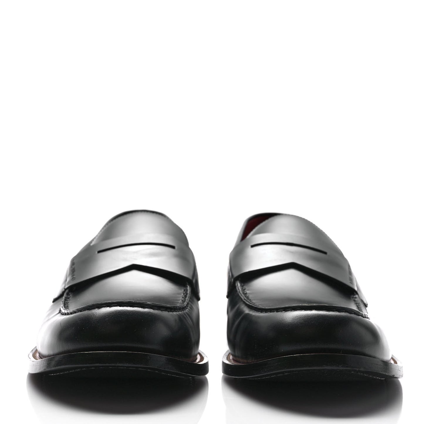 Calfskin Mens Loafers 8.5 Black
