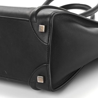 Celine Smooth Calfskin Micro Luggage Black 8 of 11