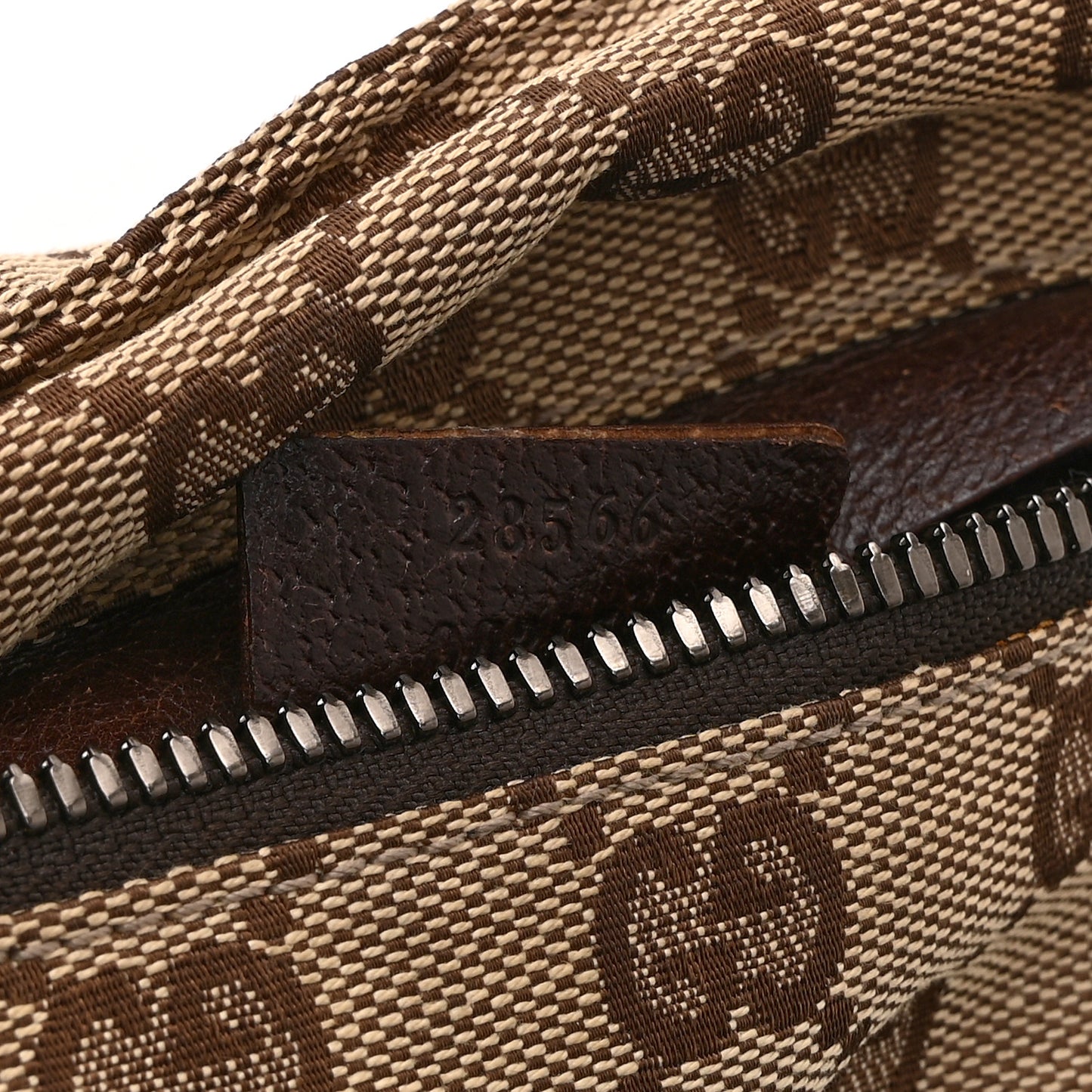 GG Monogram Double Pocket Belt Bag Dark Brown