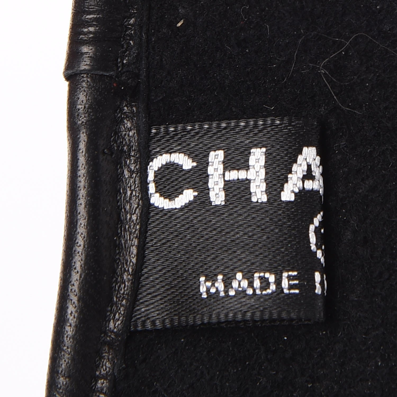 Chanel Lambskin Fingerless Chain Gloves 7 Black 6 of 8