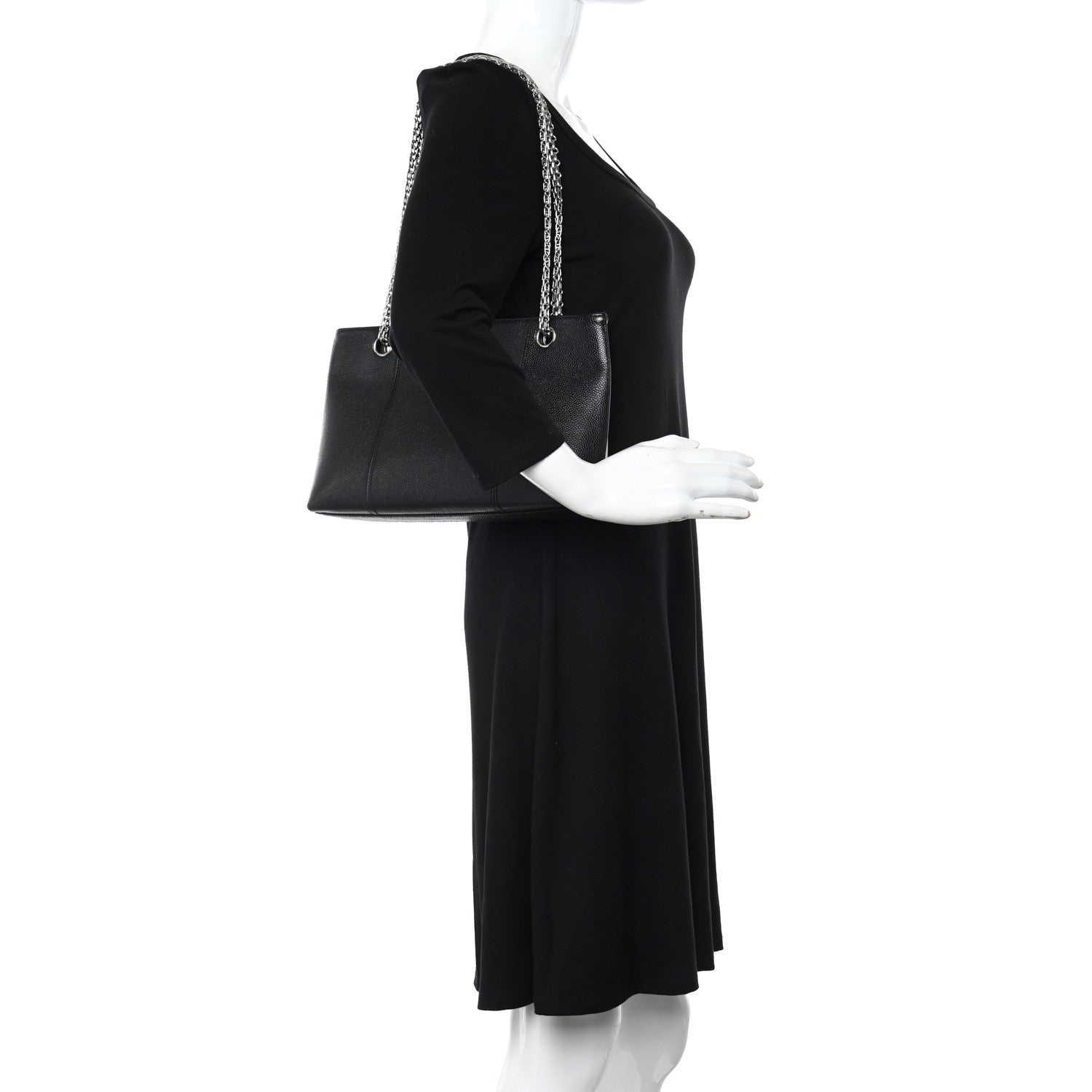 Chanel Grained Calfskin Bijoux Chain Shoulder Bag Black 2 of 12